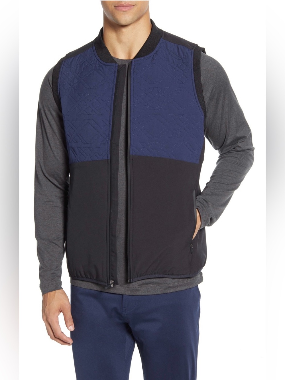 NWOT Rhone Men’s Midtown Quilted Yoke Vest, Size M